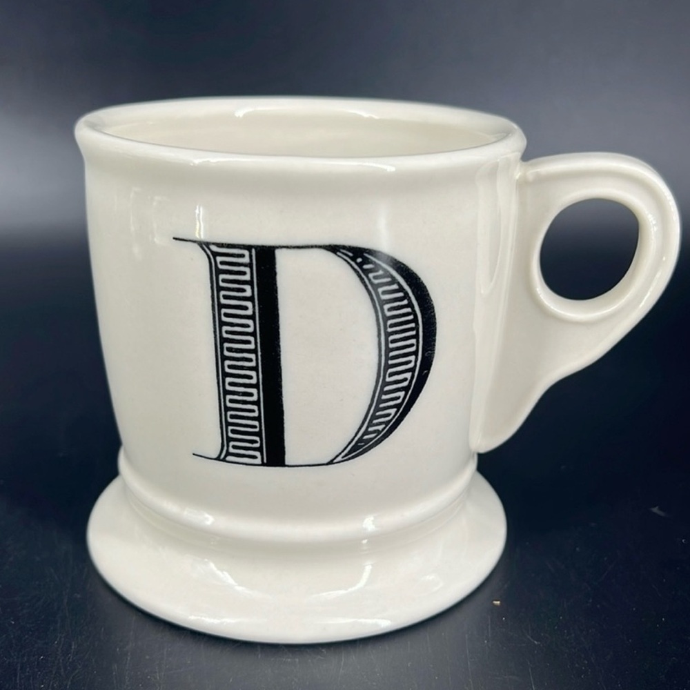 Anthropologie Initial D Mug Monogram "D" Mug Coffee Tea Mug 14oz